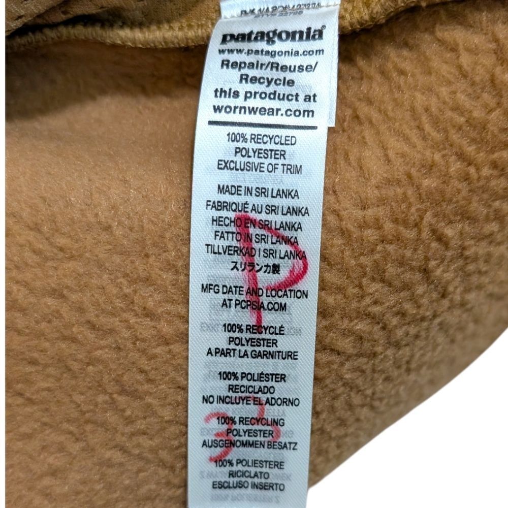 Patagonia Women's S Retro Pile Fleece -Nest Brown NESB Jacket Style 22795 FA22 - Picture 8 of 9